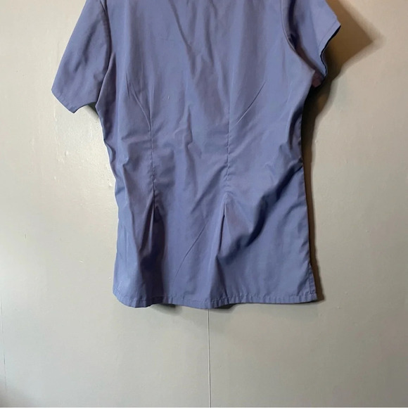 Butter soft slate blue scrub top women’s size small - Picture 6 of 6